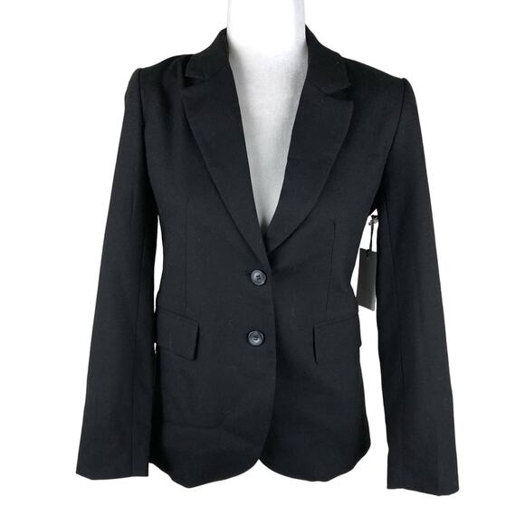 1901 Original Black Wool Blazer NWT 4P Petite Career Classic Office - Picture 1 of 7